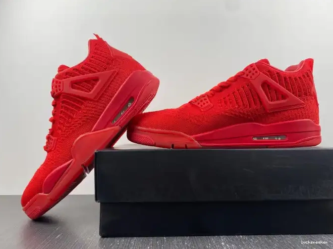 Reps LUCY Jordan 4 AQ3559-600 Flyknit Red Retro 0426